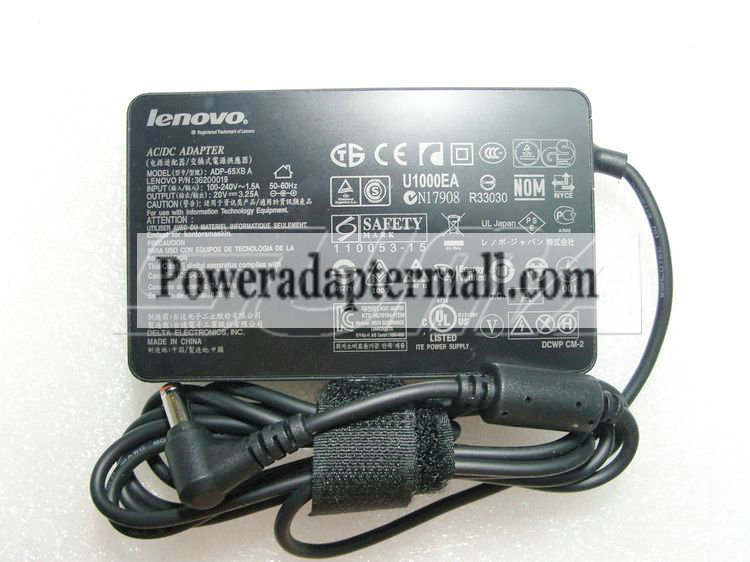 20V 3.25A 65W Lenovo Y450 Y530 Y550 Y560 Y650 AC power Adapter